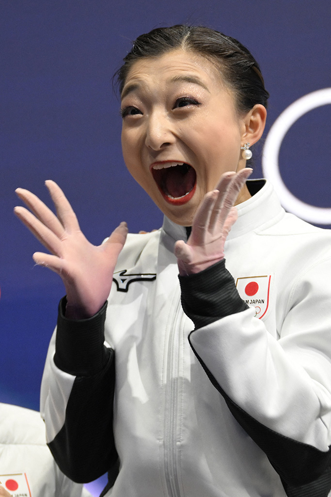 Kaori Sakamoto, Olympics 2026 candids