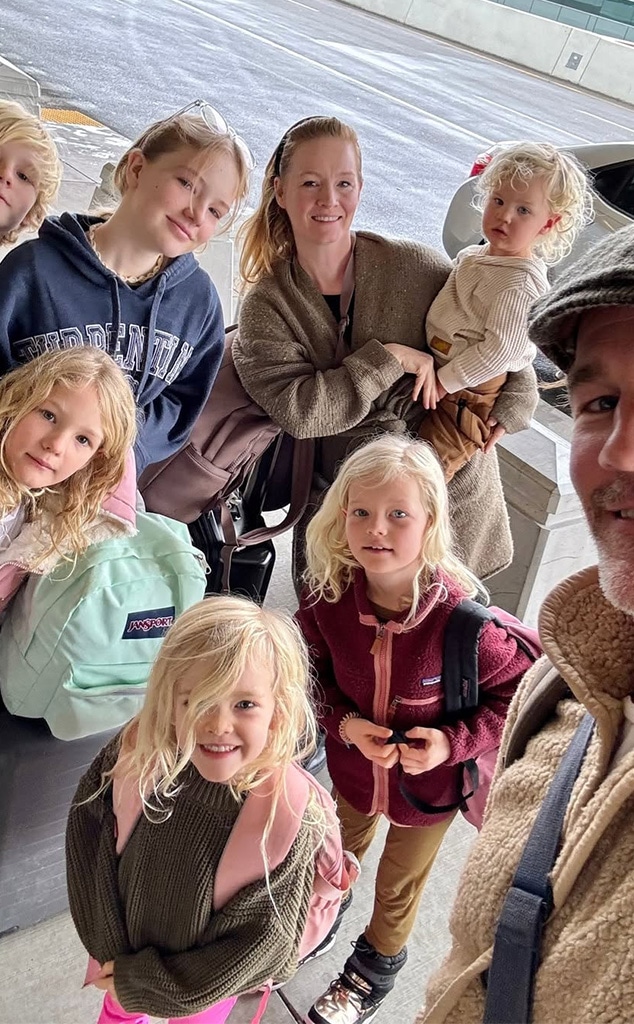 James Van Der Beek and his six kids