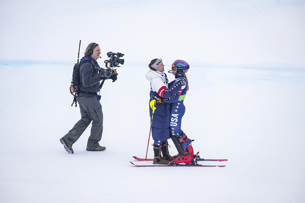Breezy Johnson, Mikaela Shiffrin, Olympics 2026 candids