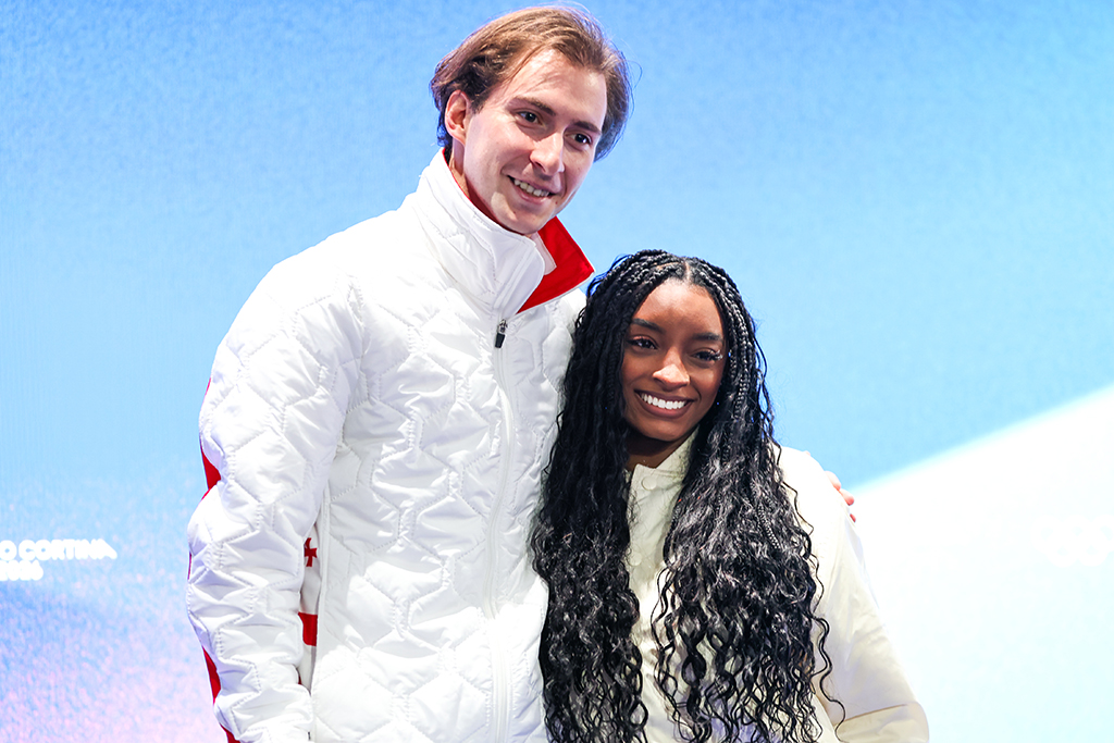 Nika Egadze, Simone Biles, Olympics 2026 candids