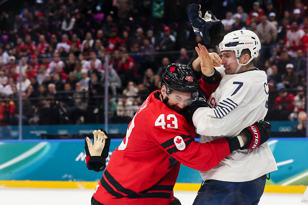 Tom Wilson, Pierre Crinon, Olympics 2026 candids