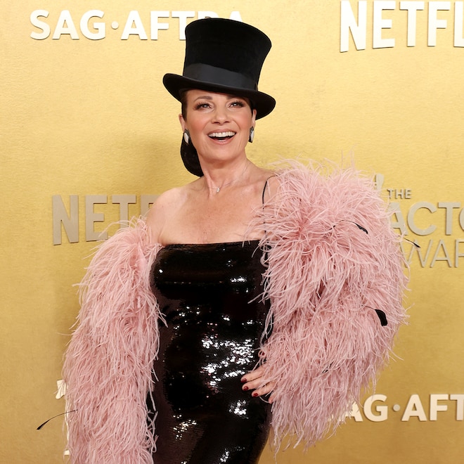 Fran Drescher arrives at the Actor Awards 2026 red carpet