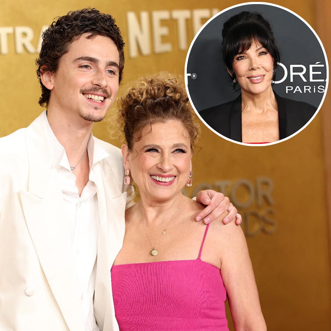 A mãe de Timothée Chalamet, Kris Jenner