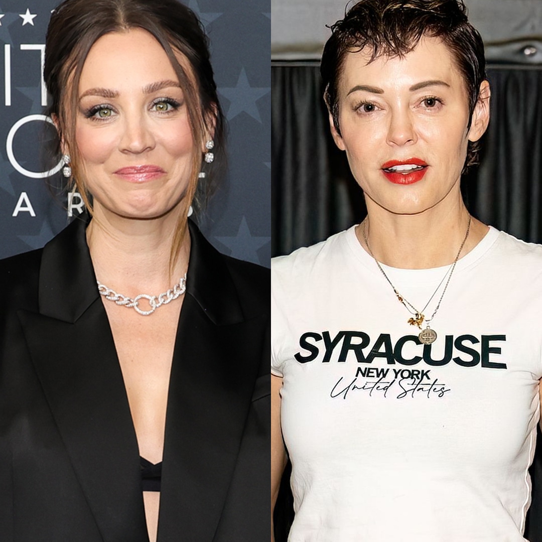 Kaley Cuoco descreve encontro tenso com Rose McGowan em Charmed Set