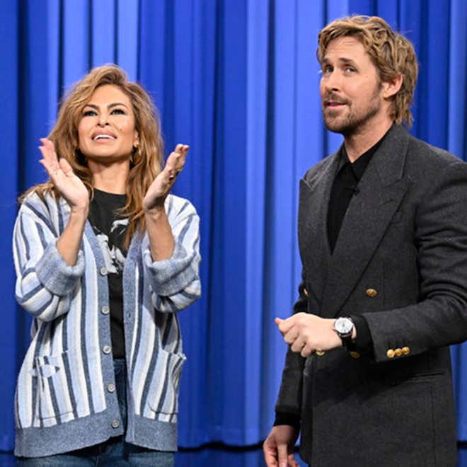 Eva Mendes, Ryan Gosling, The Tonight Show With Jimmy Fallon