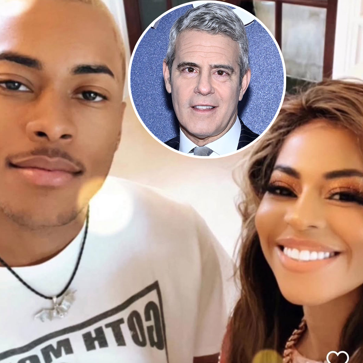 Mary Cosby and son Robert Cosby Jr., Andy Cohen