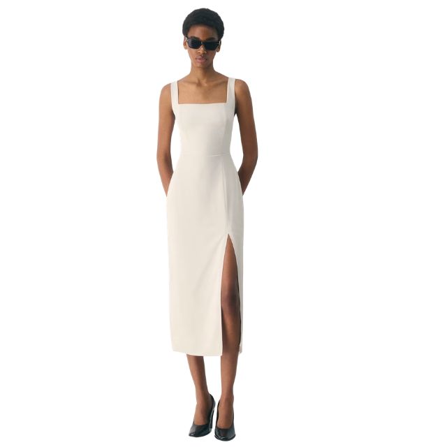 blue dress for baby girl Babaton 90s Slit Midi Dress (6) – Somewear main image 0