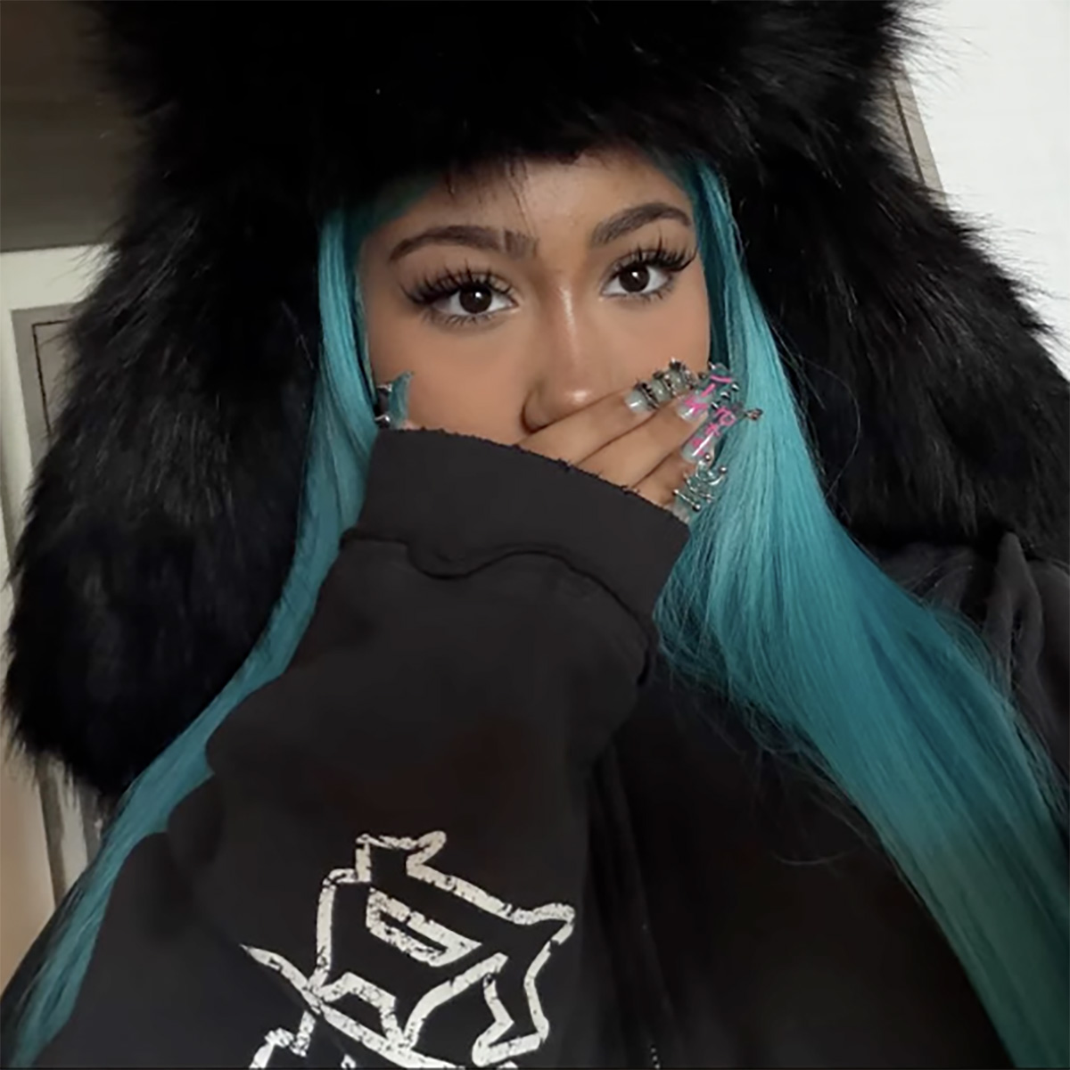 North West Nails It With Daring Manicure Featuring Spikes and Piercing