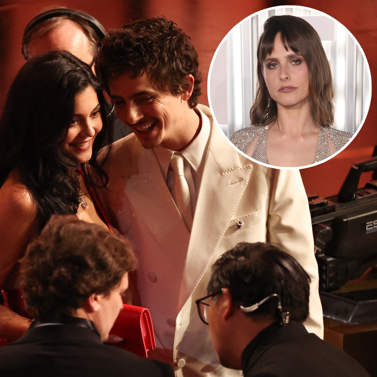 Kylie Jenner Bonds With Timothée Chalamet’s Sister Pauline at Oscars