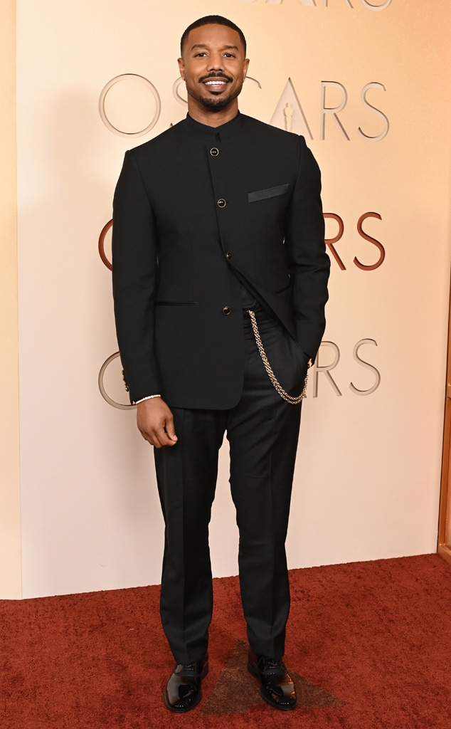 Michael B. Jordan arrives at the Oscars 2026 red carpet