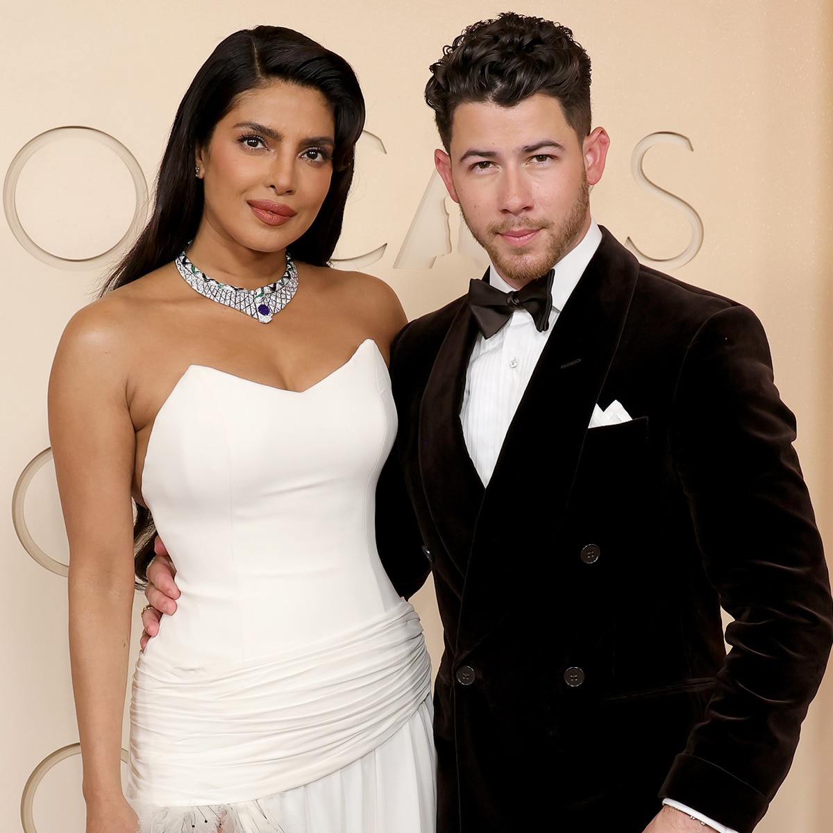 Priyanka Chopra and Nick Jonas Arrive at Oscars 2026 red carpet