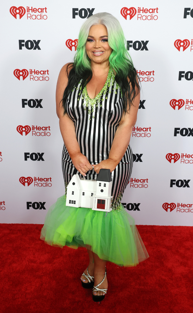 Trisha Paytas arrives at the 2026 iHeartRadio Music Awards red carpet