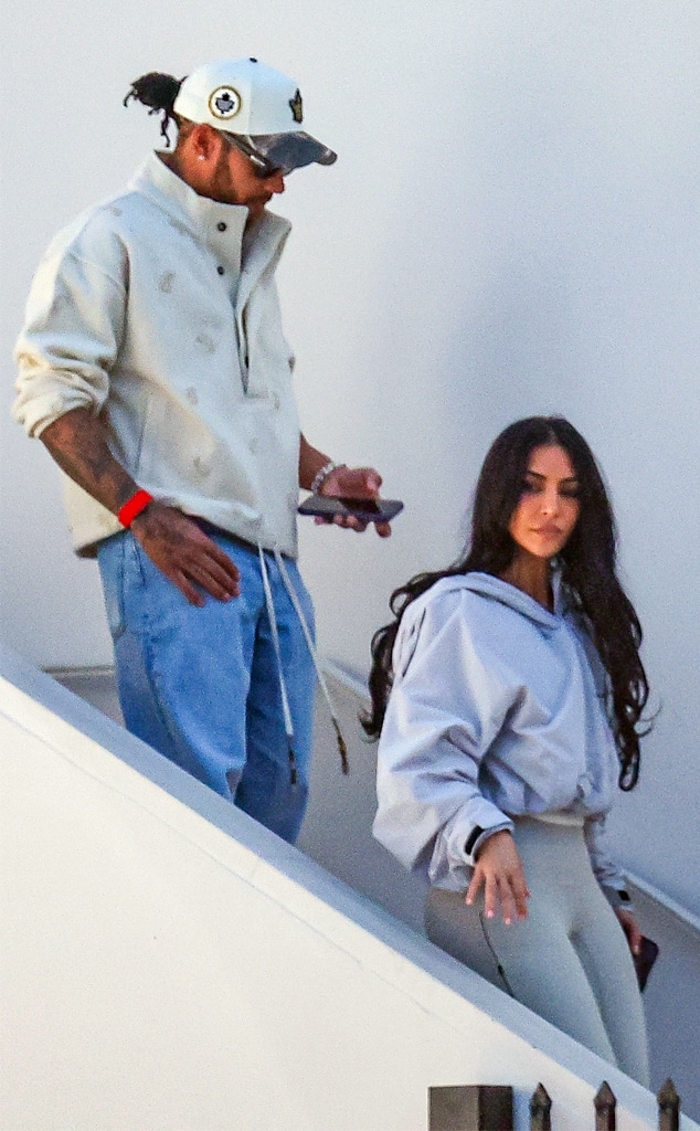 Kim Kardashian and Lewis Hamilton Step Out for Shopping Date