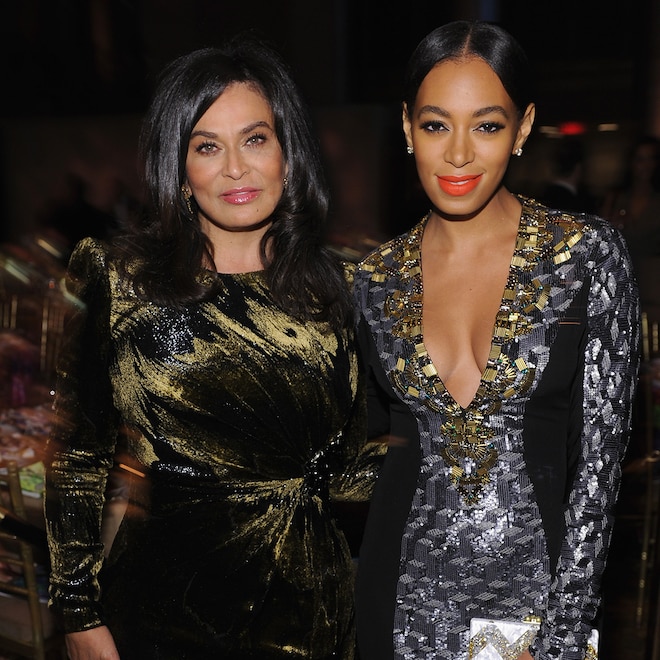 Tina Knowles and Solange Knowles