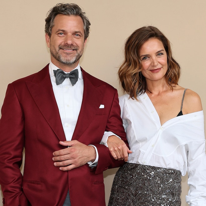 Joshua Jackson and Katie Holmes attend the gala screening of "Brunello: The Gracious Visionary" at David Koch Theatre at Lincoln Center on April 14, 2026 in New York City.