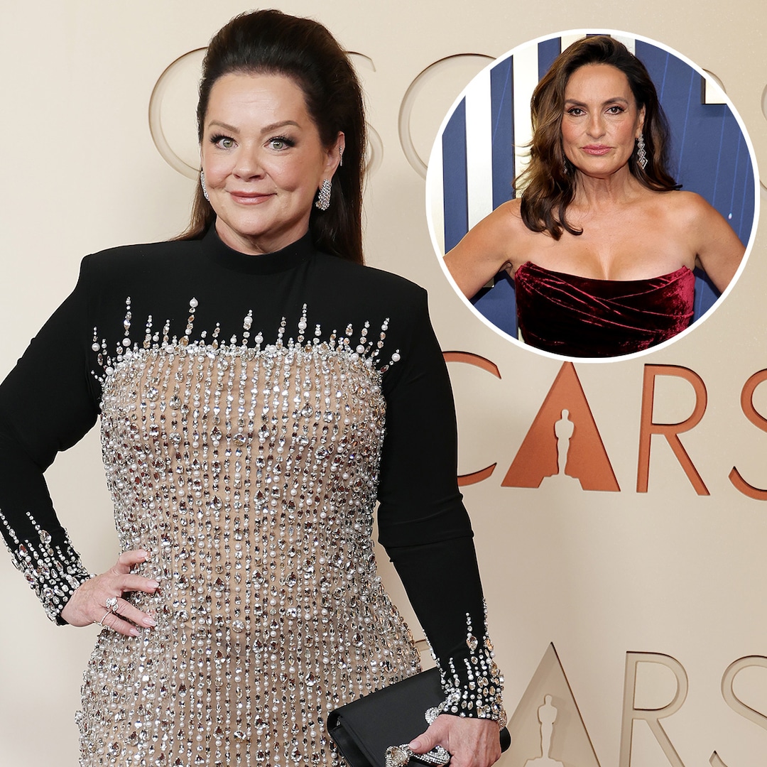 Melissa McCarthy Surprises Mariska Hargitay With Mullet Hair Makeover