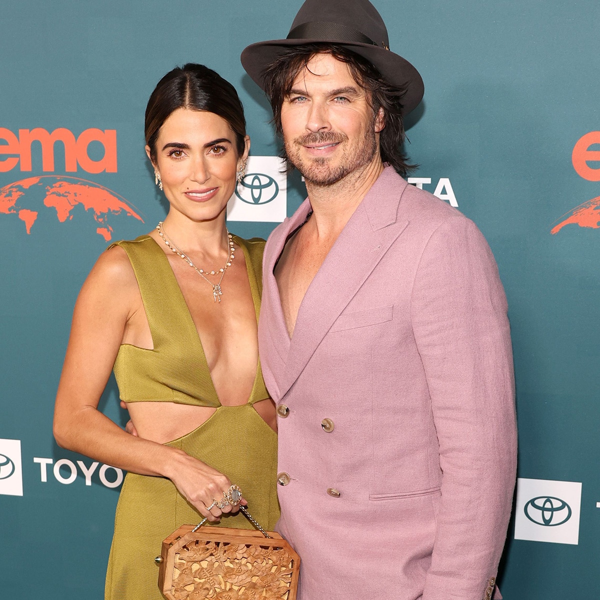 Nikki Reed and Ian Somerhalder attend The 33rd Annual EMA Awards Gala honoring Laura Dern, sponsored by Toyota, at Sunset Las Palmas Studios on January 27, 2024 in Los Angeles, California.