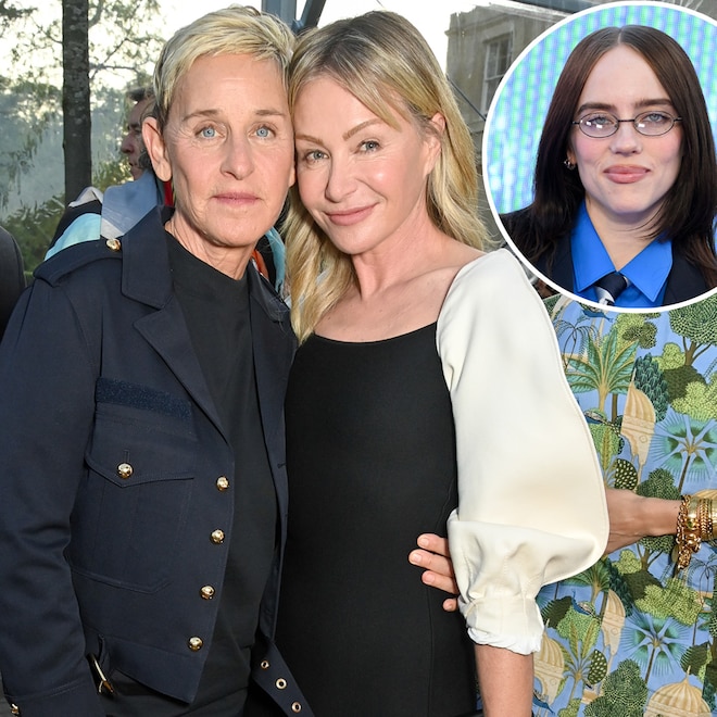 Ellen DeGeneres, Portia de Rossi, Billie Eilish