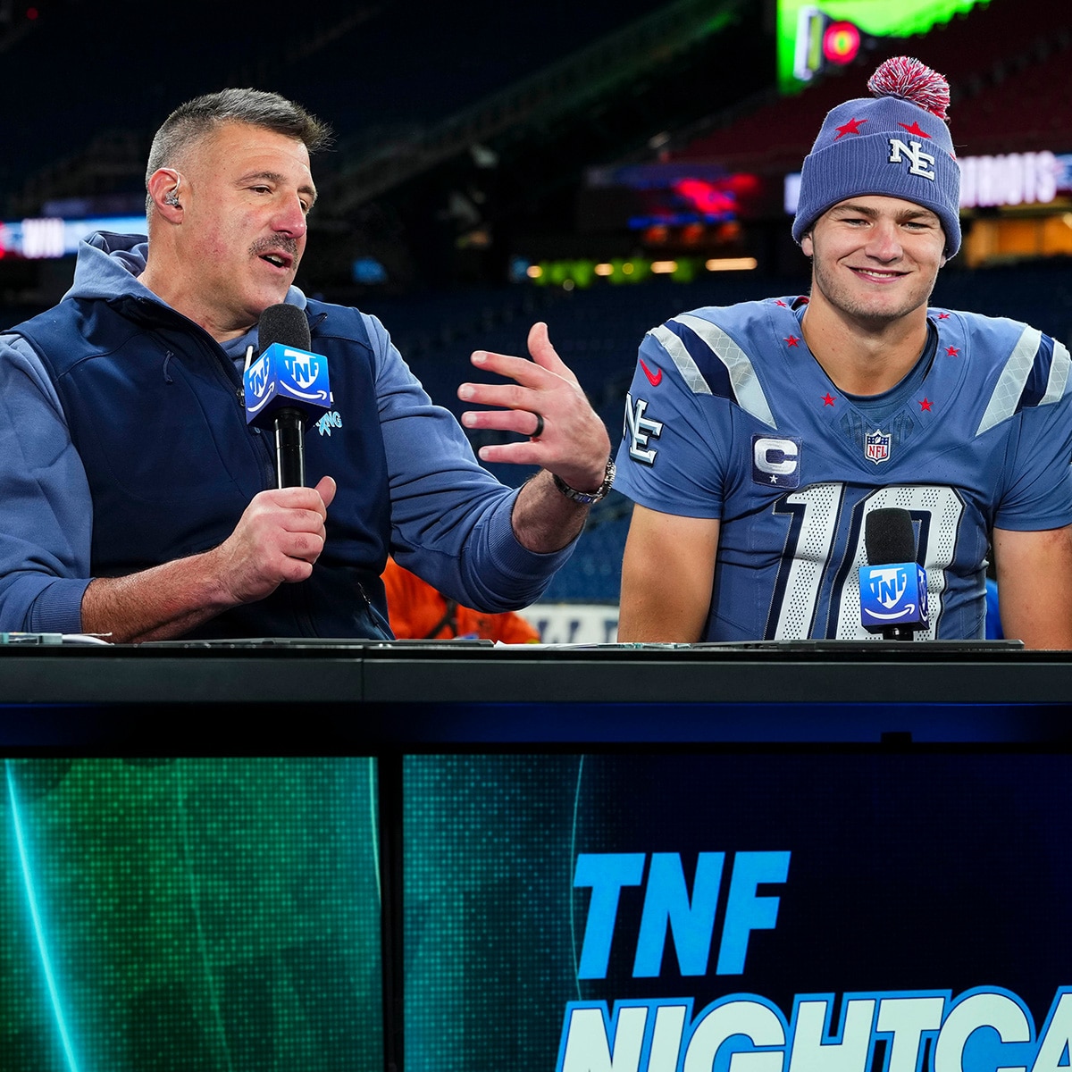 Drake Maye, Mike Vrabel, New England Patriots