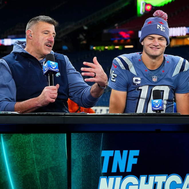 Drake Maye, Mike Vrabel, New England Patriots