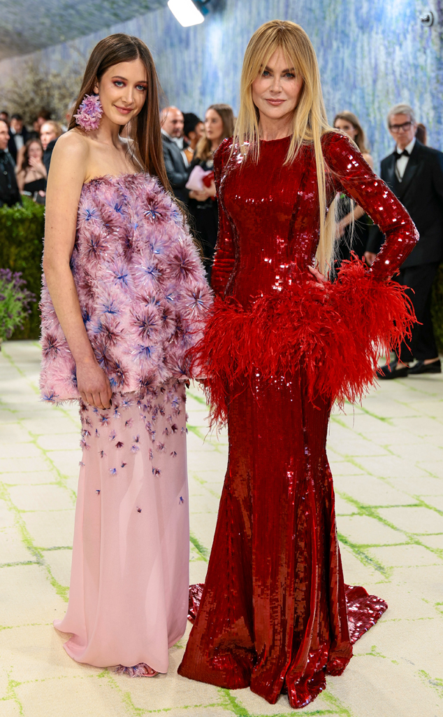Sunday Rose Kidman Urban and Nicole Kidman arrive at Met Gala 2026 red carpet
