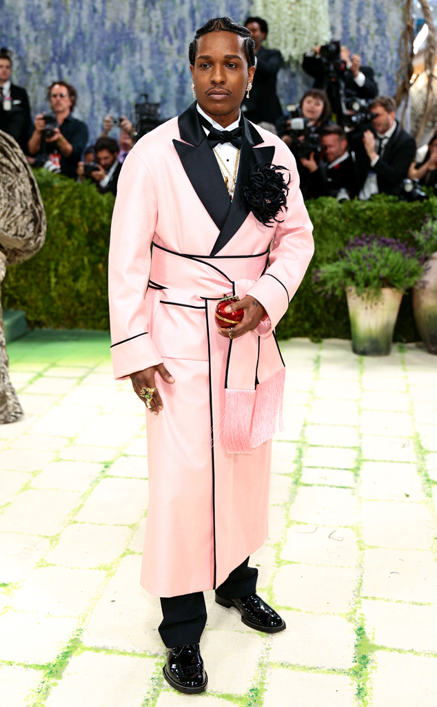 A$AP Rocky arrives at Met Gala 2026 red carpet