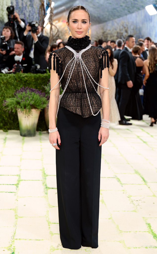 Emily Blunt arrives at Met Gala 2026 red carpet
