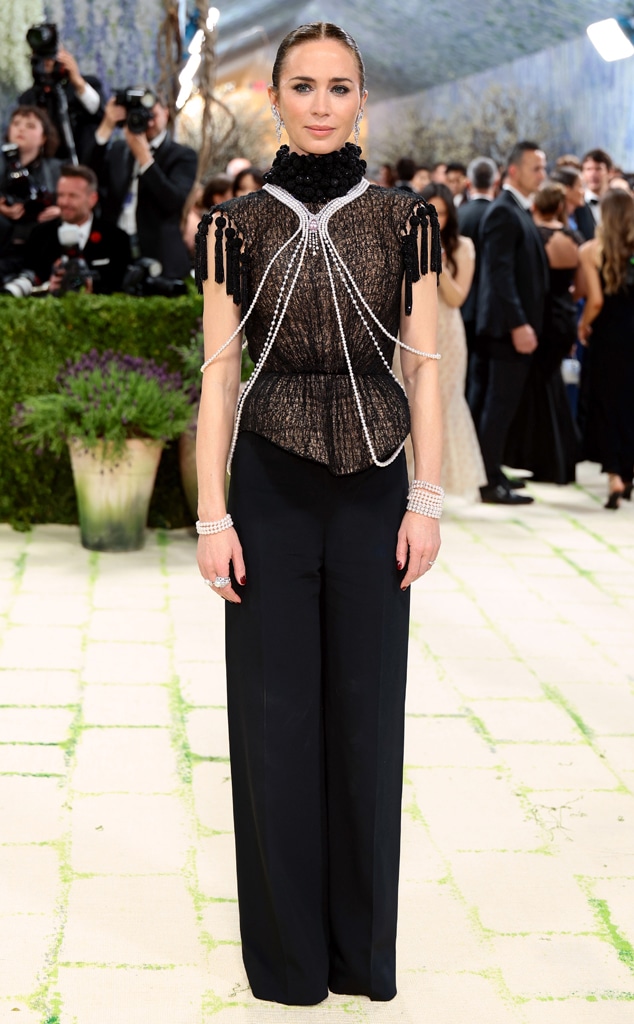 Emily Blunt arrives at Met Gala 2026 red carpet