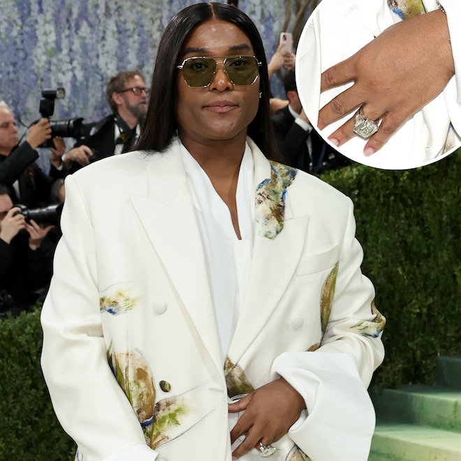 Law Roach Arrives at Met Gala 2026 red carpet, diamond ring