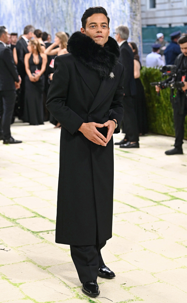 Rami Malek arrives at Met Gala 2026 red carpet