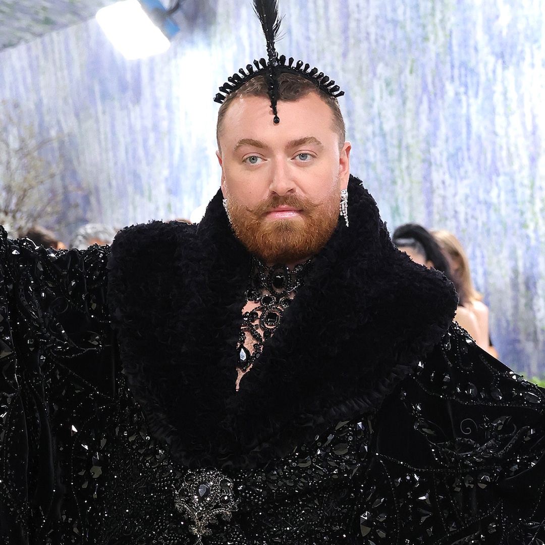 Sam Smith Takes Flight in Dramatic, Winged Feather Look Sam Smith Takes Flight in Dramatic, Winged Feather Look