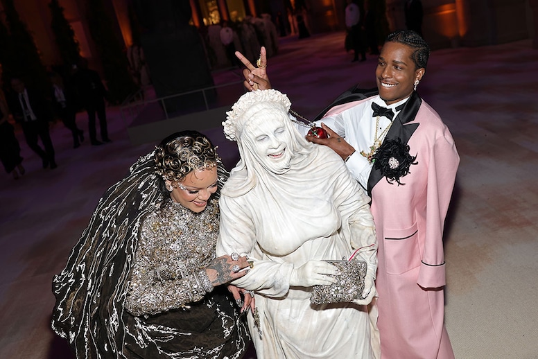 Rihanna, Heidi Klum and A$AP Rocky attend the 2026 Met Gala celebrating Costume Art" candid