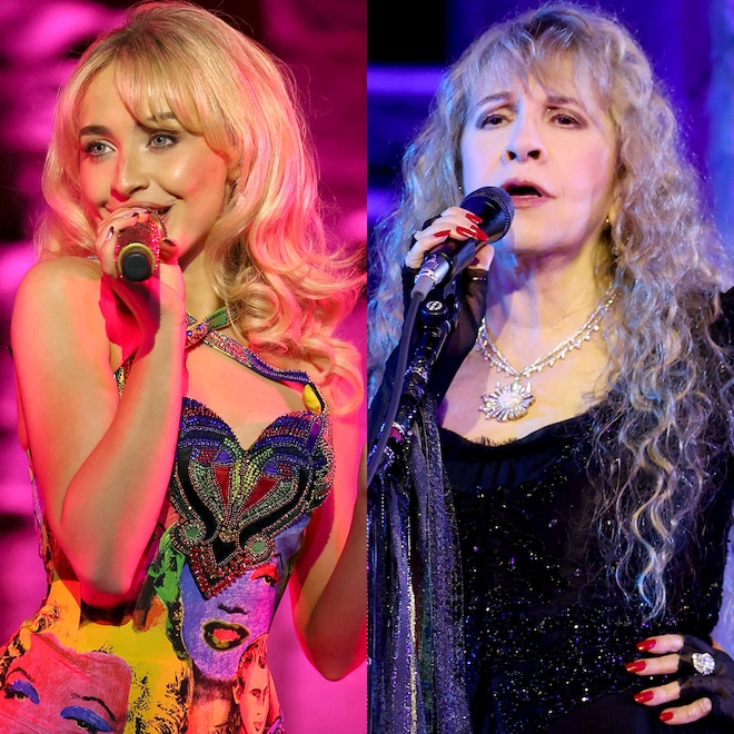 Sabrina Carpenter, Stevie Nicks performs onstage during the 2026 Met Gala