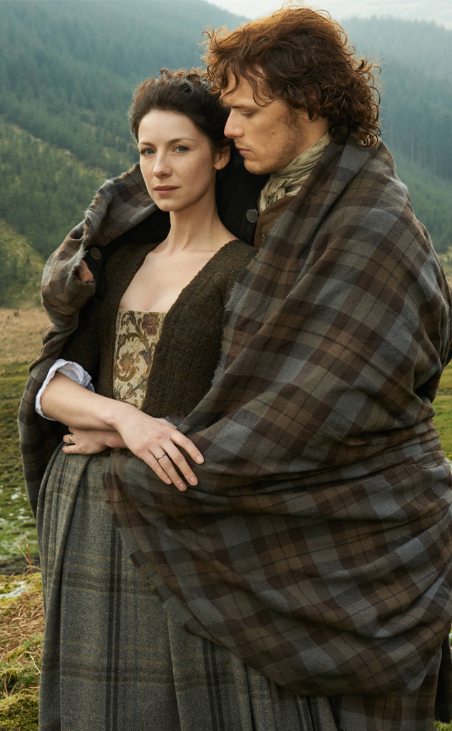 Sam Heughan, Caitriona Balfe, Outlander, Season 1