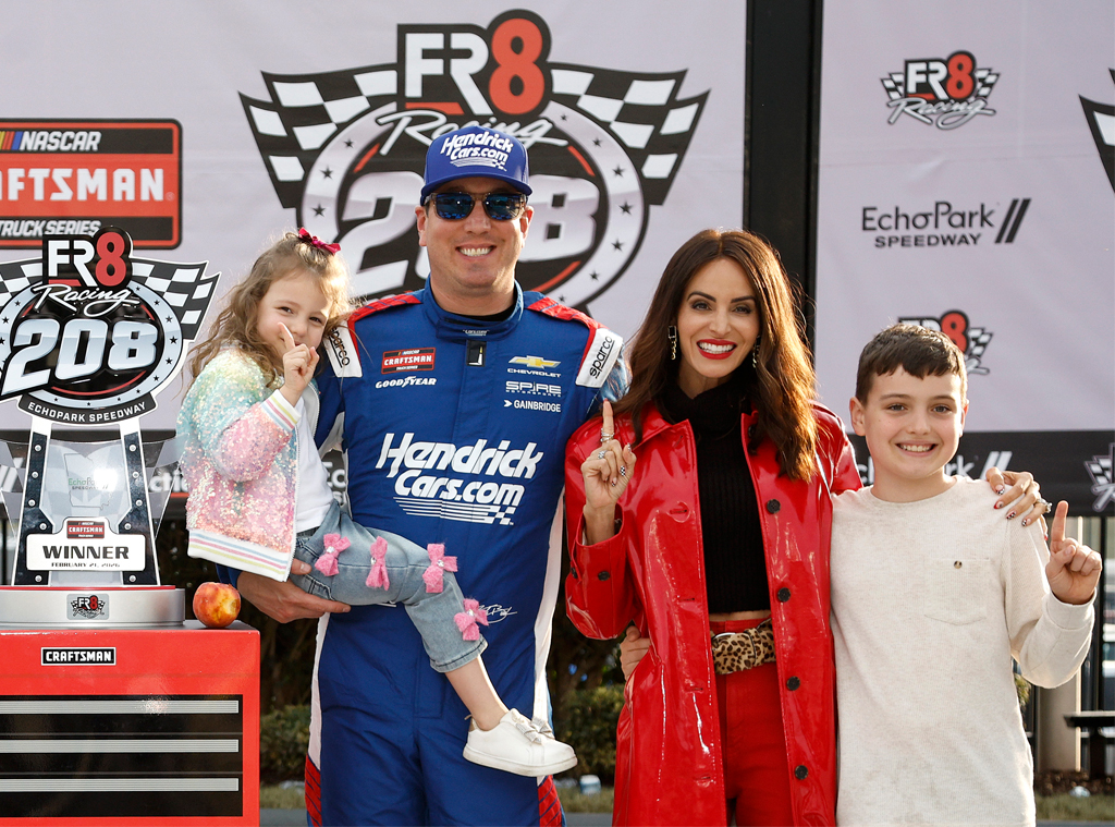 Kyle Busch, Samantha Busch, Brexton Busch, Lennix Busch, family pics, February 2026