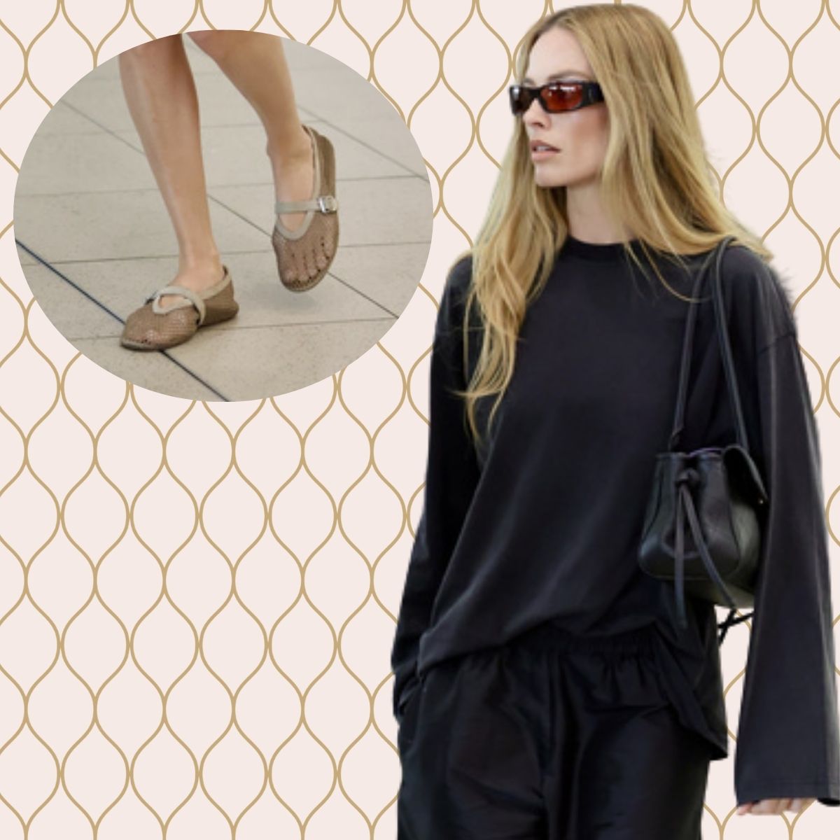 Celebs Are Bringing Back Mesh Ballet Flats—And Styling Them Like This