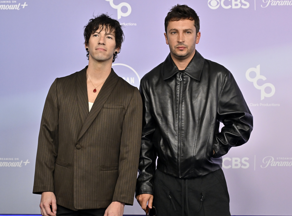 Josh Dun and Tyler Joseph of Twenty One Pilots attend the 52nd American Music Awards