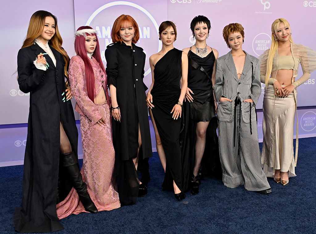 HINATA, JURIA, JURIN, CHISA, COCONA and MAYA of XG attends the 52nd American Music Awards in Las Vegas in May 2026