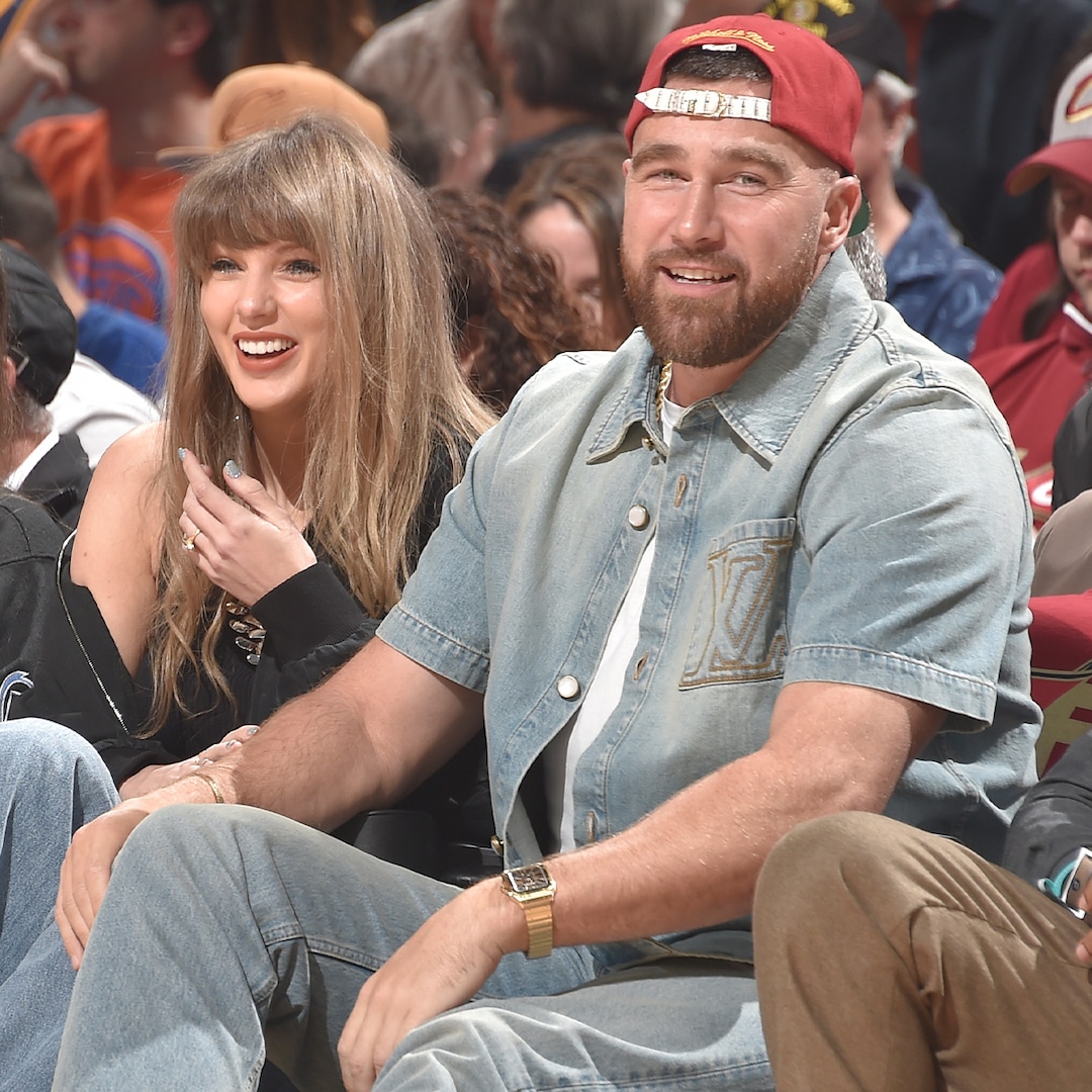 Travis Kelce Defends Beer Chug During NBA Taylor Swift Date Travis Kelce Defends Beer Chug During NBA Taylor Swift Date