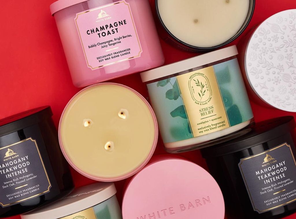 bath&body works 3芯キャンドル 3点 Rare Bath & Body Works 3-Wick Candle Deal for $12.95 (Regularly $25)