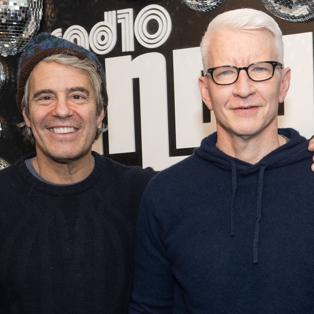 Andy Cohen Crashes CNN to Surprise Anderson Cooper on 59th Birthday Andy Cohen Crashes CNN to Surprise Anderson Cooper on 59th Birthday