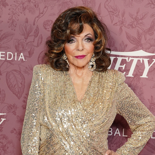 Joan Collins red carpet appearance